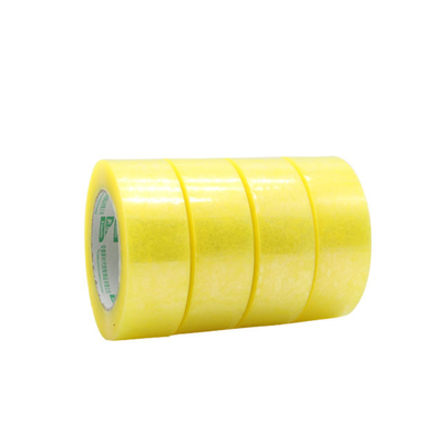 48mm Width Transparent Yellow Bopp Packing Tape  Carton Sealing Film Making Tape Durable