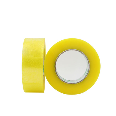 48mm Width Transparent Yellow Bopp Packing Tape  Carton Sealing Film Making Tape Durable